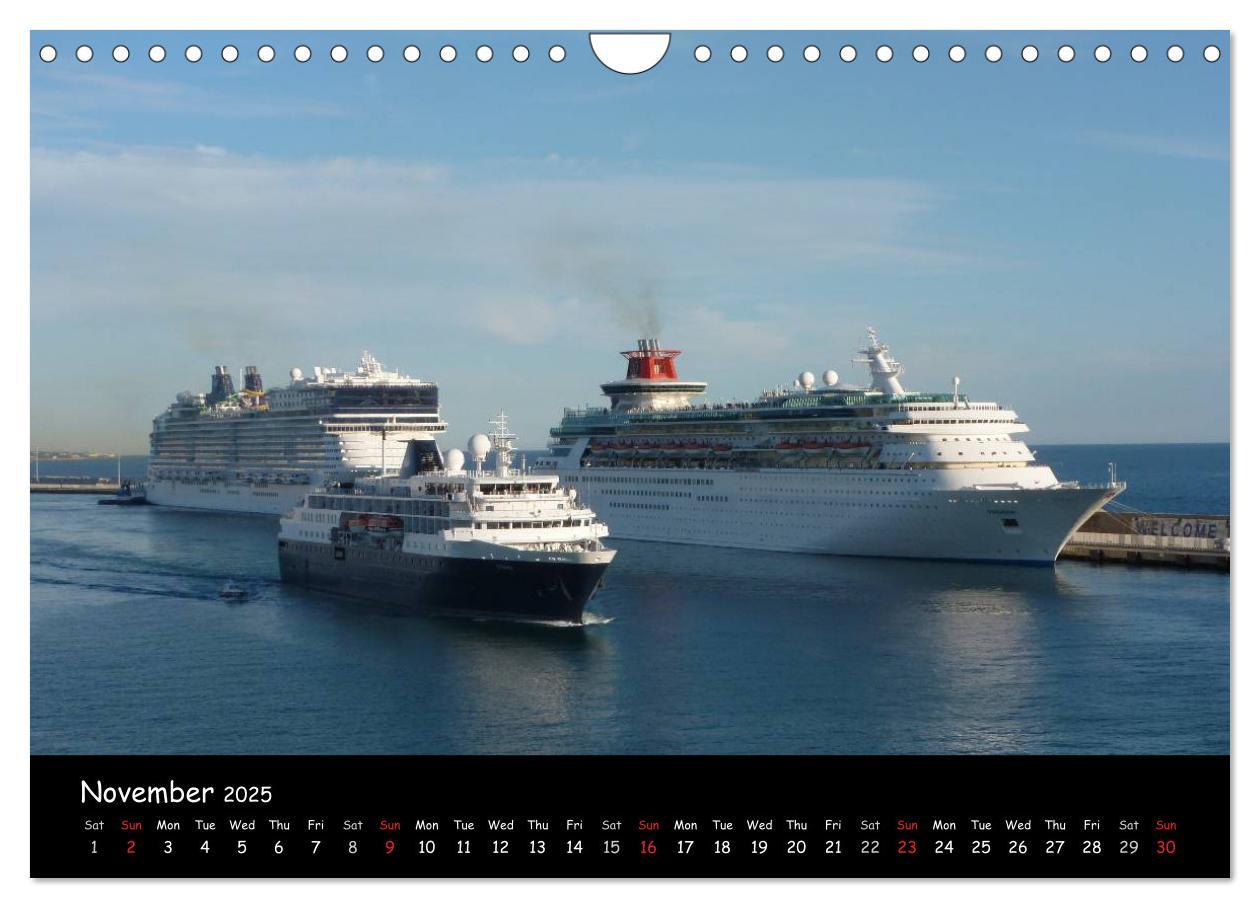 Bild: 9781325991181 | Cruise ships around the world (Wall Calendar 2025 DIN A4...