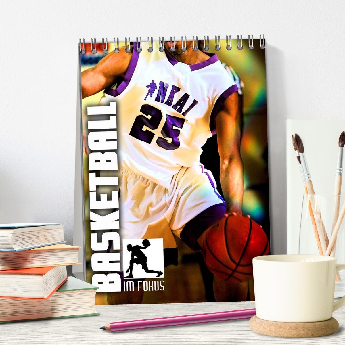 Bild: 9783435885091 | Basketball im Fokus (Tischkalender 2025 DIN A5 hoch), CALVENDO...