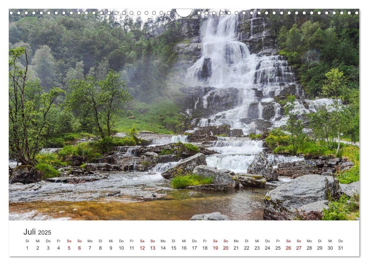 Bild: 9783435278855 | Wasserfälle in Norwegen (Wandkalender 2025 DIN A3 quer), CALVENDO...