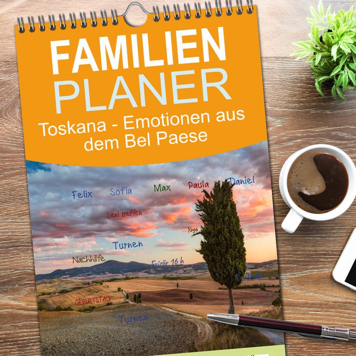 Bild: 9783457095324 | Familienplaner 2025 - Toskana - Emotionen aus dem Bel Paese mit 5...