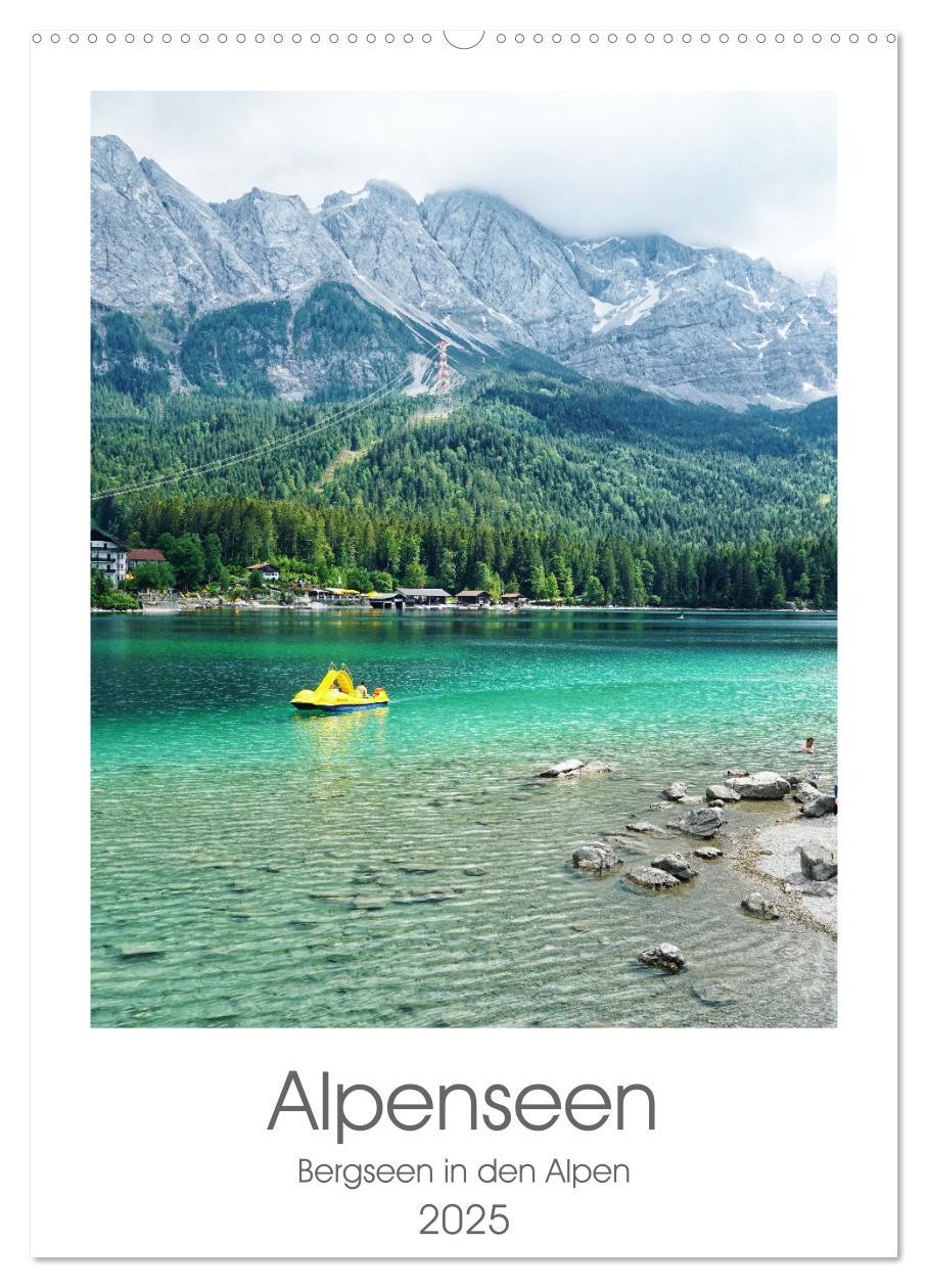 Cover: 9783435912414 | Alpenseen (Wandkalender 2025 DIN A2 hoch), CALVENDO Monatskalender