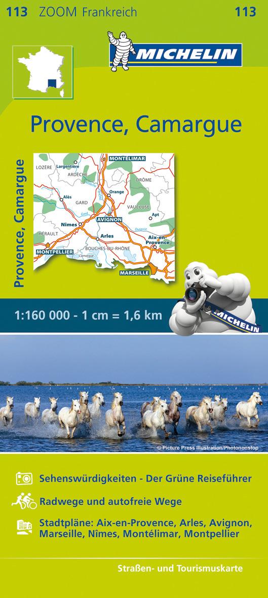 Cover: 9782067209817 | Provence, Camargue - Zoom Map 113 | Map | Michelin | (Land-)Karte