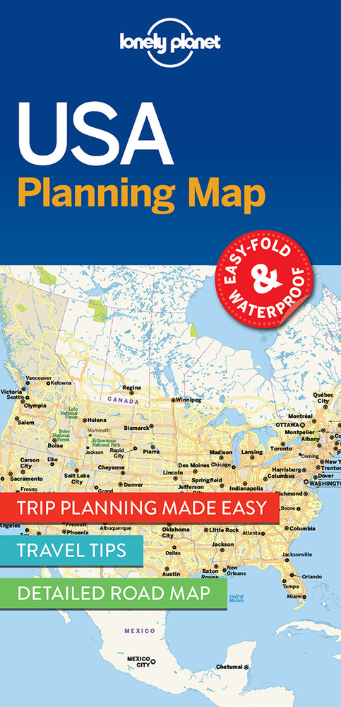 Cover: 9781786579096 | Lonely Planet USA Planning Map | (Land-)Karte | Englisch | 2017