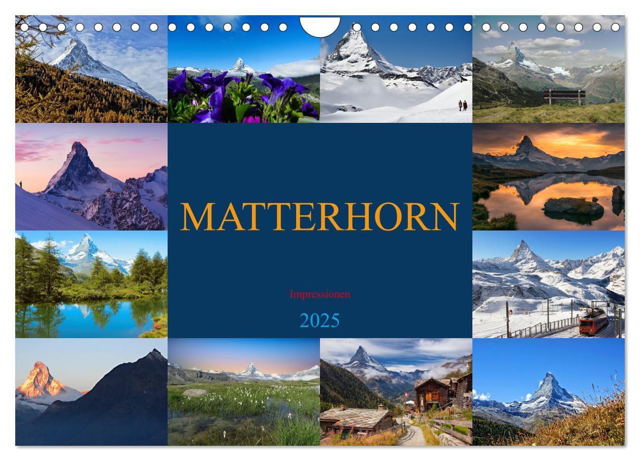 Cover: 9783383825767 | MATTERHORN Impressionen (Wandkalender 2025 DIN A4 quer), CALVENDO...