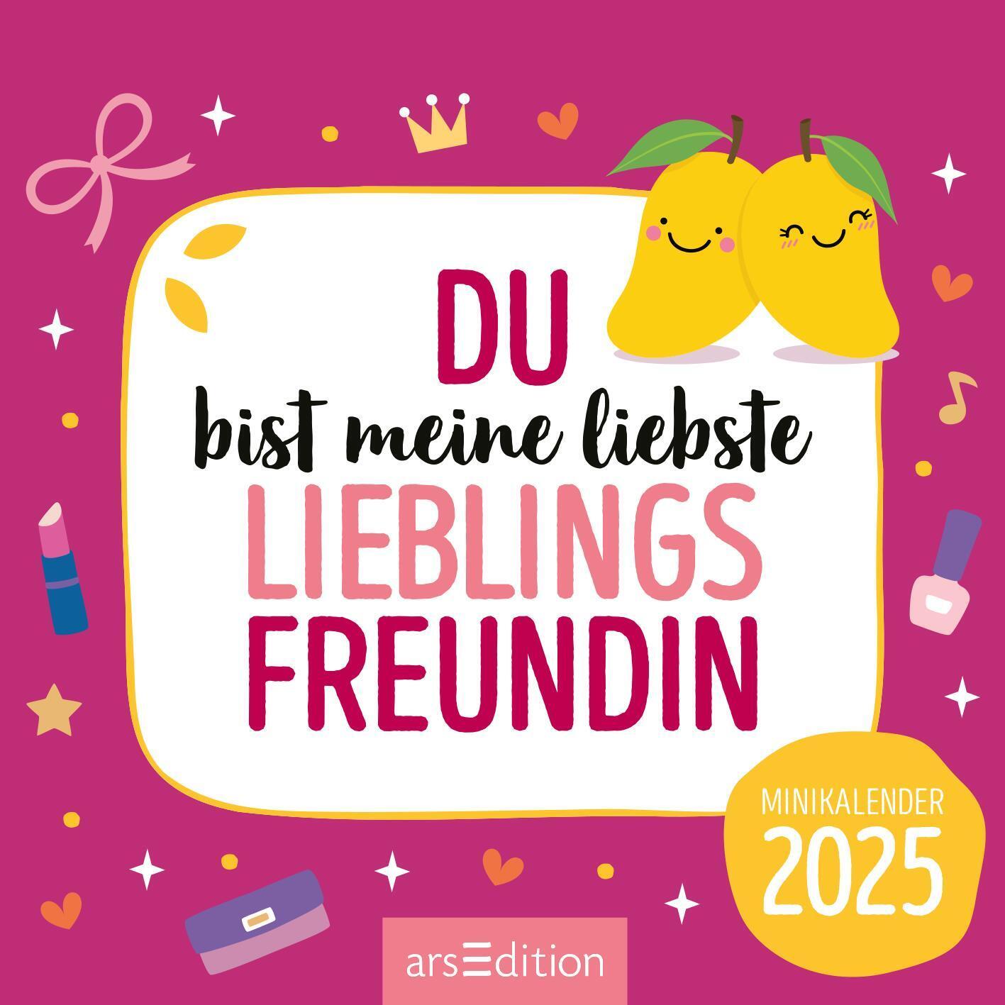 Bild: 4014489132950 | Mini-Monatskalender Du bist meine liebste Lieblingsfreundin 2025