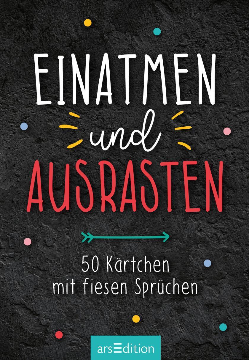 Bild: 9783845854533 | Einatmen und ausrasten | 50 Kärtchen mit fiesen Sprüchen | Taschenbuch