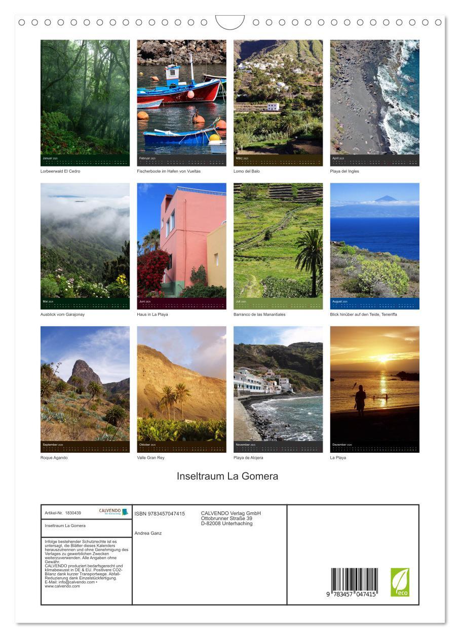 Bild: 9783457047415 | Inseltraum La Gomera (Wandkalender 2025 DIN A3 hoch), CALVENDO...