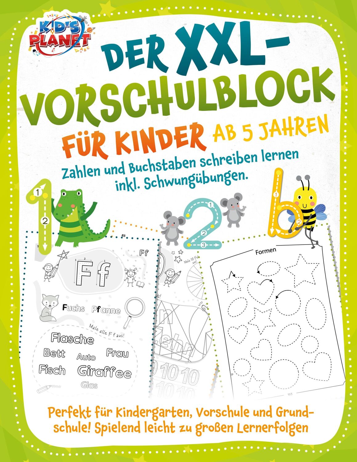 Cover: 9783989351400 | Der XXL-Vorschulblock für Kinder ab 5 Jahren: Zahlen und Buchstaben...