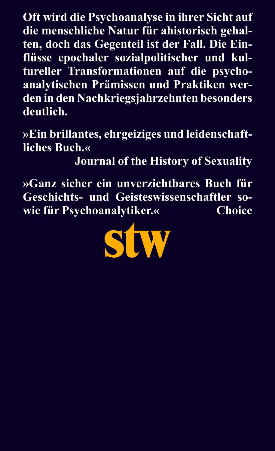 Rückseite: 9783518299937 | Cold War Freud | Psychoanalyse in einem Zeitalter der Katastrophen