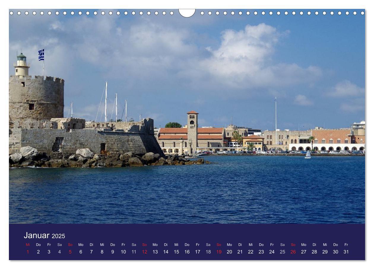 Bild: 9783435668441 | Rhodos mit Lindos und Symi (Wandkalender 2025 DIN A3 quer),...