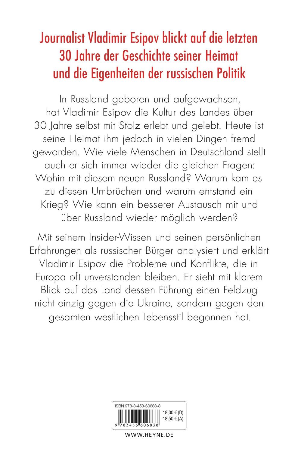 Bild: 9783453606838 | Die russische Tragödie | Wie meine Heimat zum Feind der Freiheit wurde