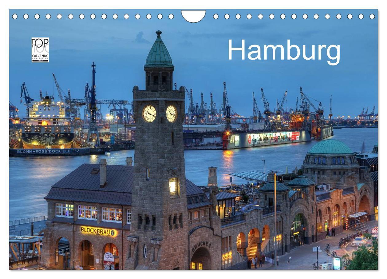 Cover: 9783435759934 | Hamburg (Wandkalender 2025 DIN A4 quer), CALVENDO Monatskalender