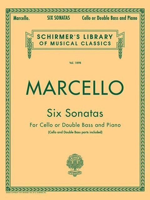 Cover: 9780793551804 | Six Sonatas | Schirmer Library of Classics Volume 1898 Score and Parts