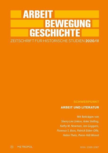 Cover: 9783863315283 | Arbeit - Bewegung - Geschichte Zeitschrift für historische Studien...