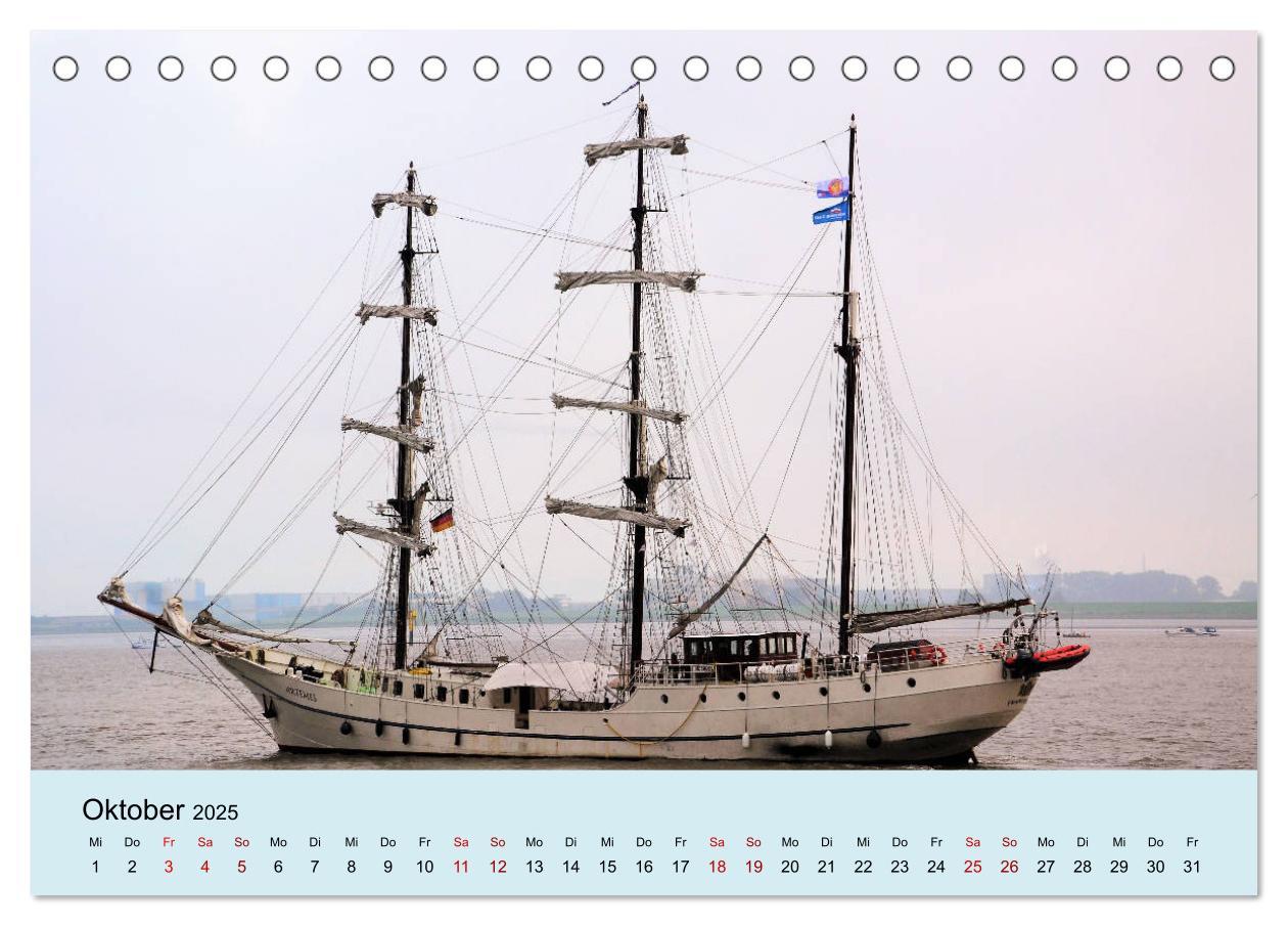 Bild: 9783435438310 | Parade der Windjammer - 2025 (Tischkalender 2025 DIN A5 quer),...