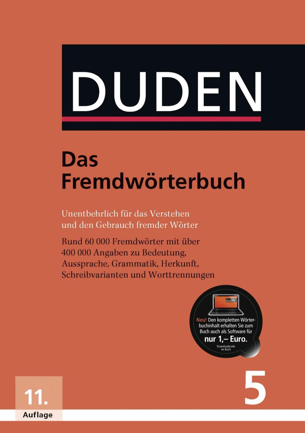 Cover: 9783411040612 | Duden - Das Fremdwörterbuch | Dudenredaktion | Buch | Gebunden | 2015