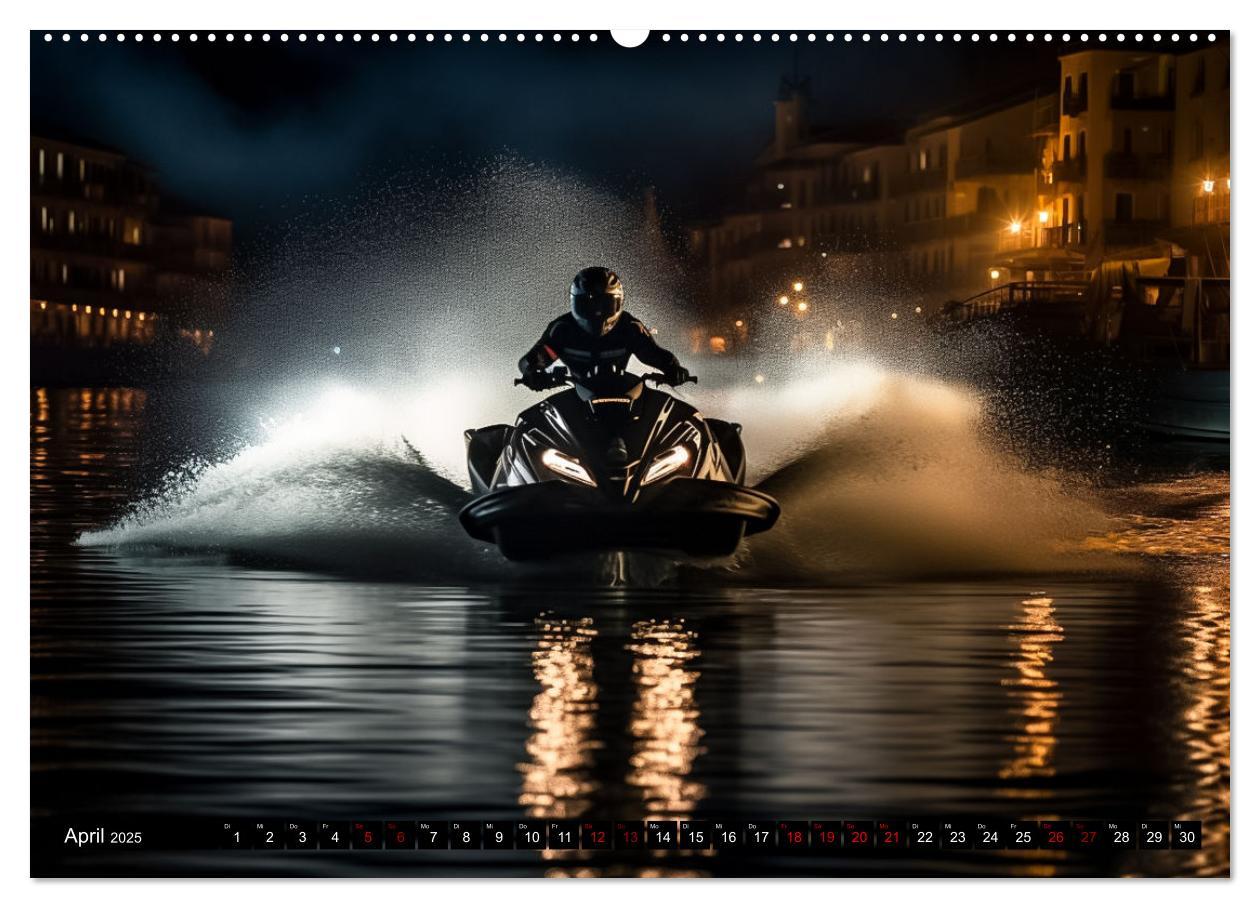 Bild: 9783383909641 | Jetski Power (Wandkalender 2025 DIN A2 quer), CALVENDO Monatskalender