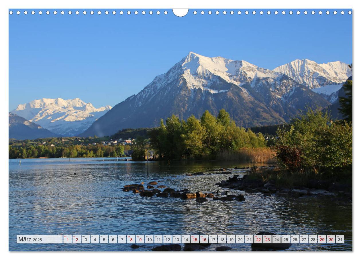 Bild: 9783435350490 | Bergblicke der Schweiz (Wandkalender 2025 DIN A3 quer), CALVENDO...