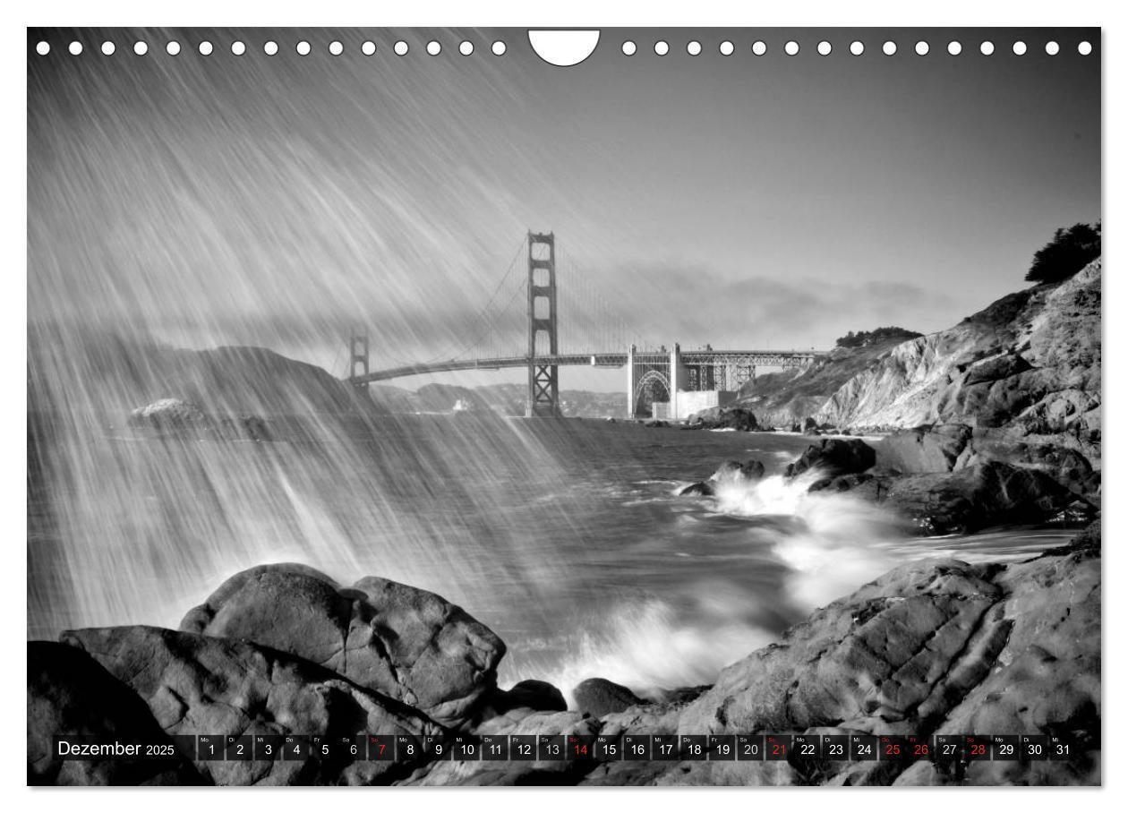 Bild: 9783435581368 | SAN FRANCISCO Monochrome Ansichten (Wandkalender 2025 DIN A4 quer),...