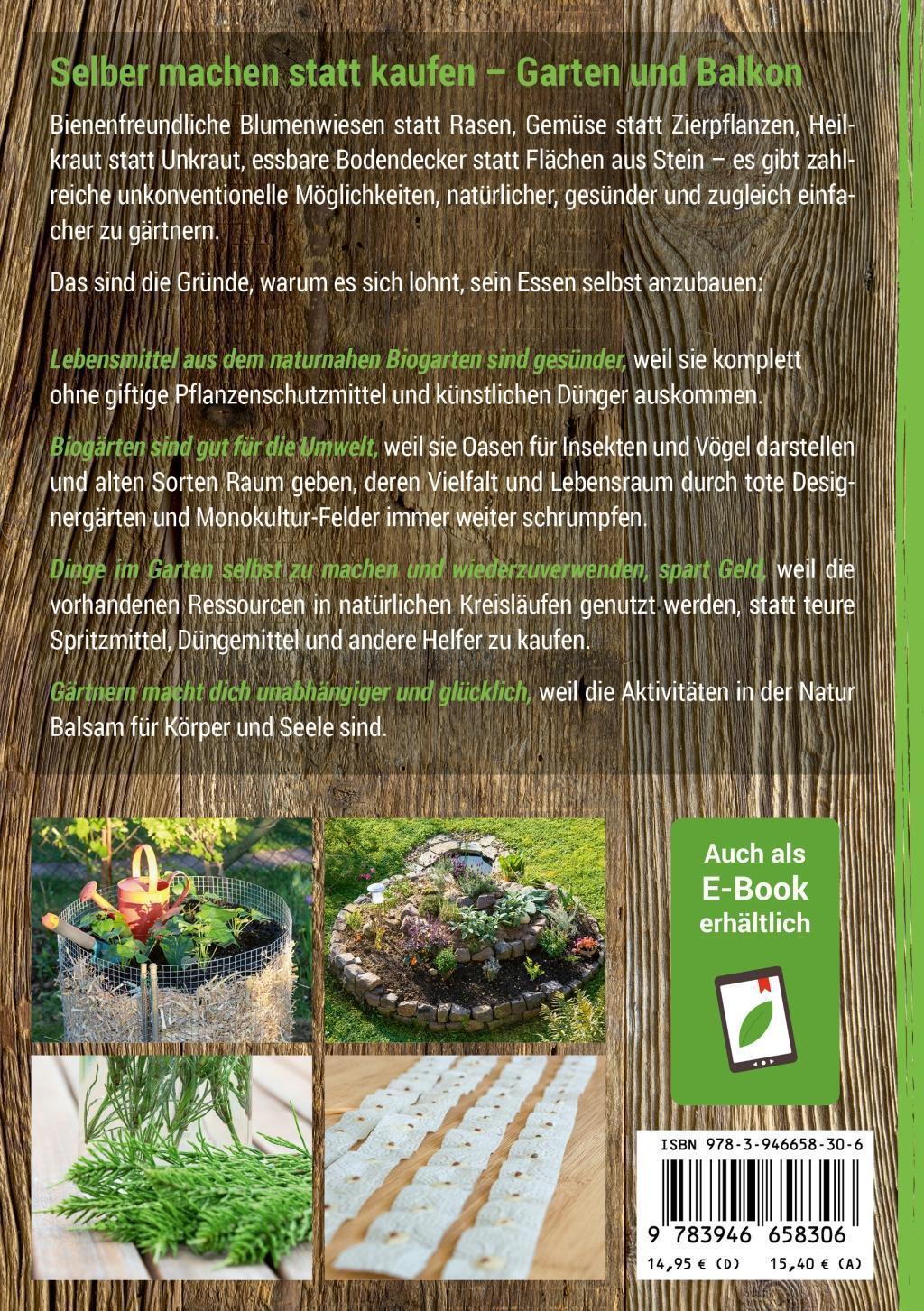 Bild: 9783946658306 | Selber machen statt kaufen - Garten und Balkon | Taschenbuch | Deutsch