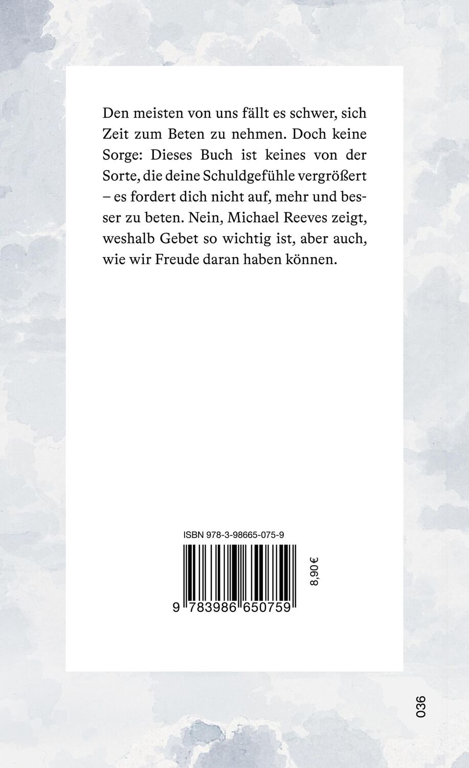 Rückseite: 9783986650759 | Freude am Beten | Michael Reeves | Taschenbuch | 44 S. | Deutsch