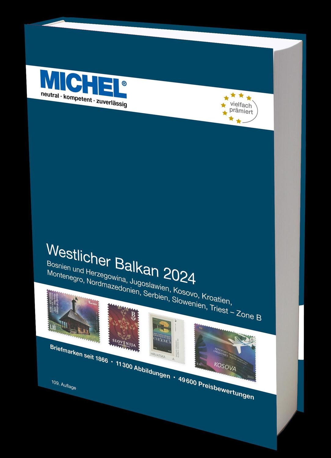 Cover: 9783954024766 | Westlicher Balkan 2024 | Europa Teil 6 | Michel-Redaktion | Buch