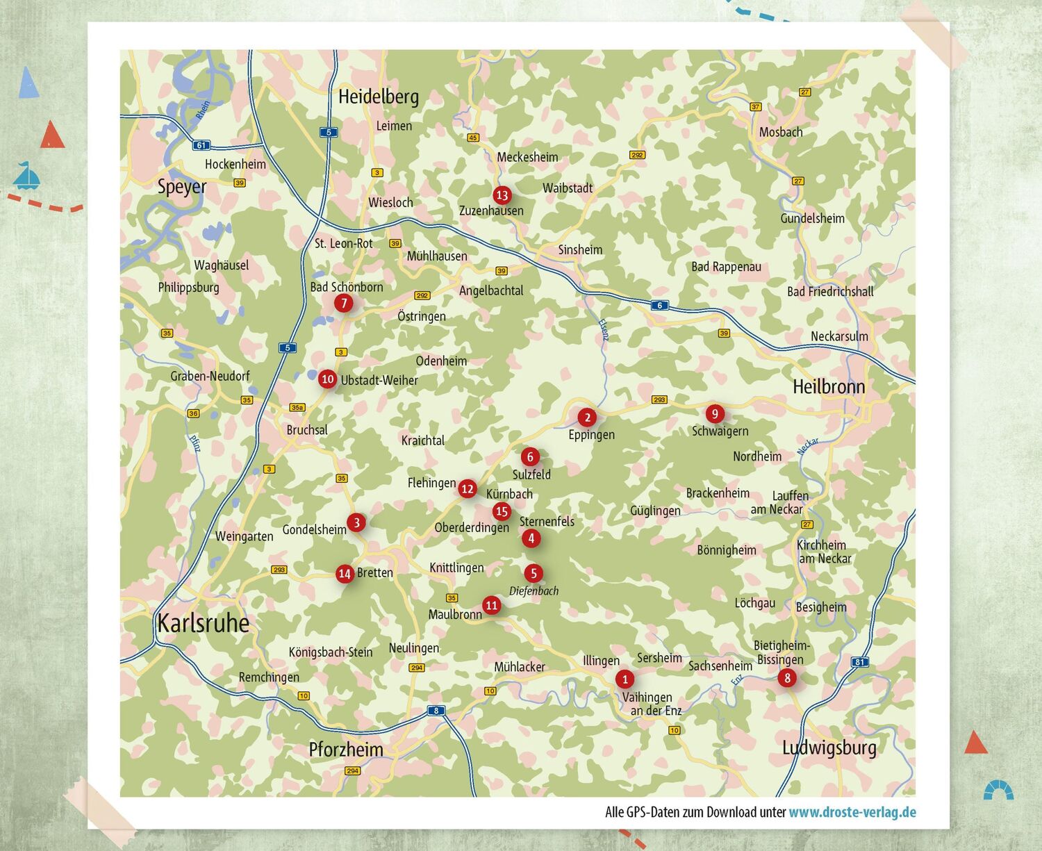 Bild: 9783770024063 | Kraichgau. Radeln für die Seele | Wohlfühltouren | Jennerjahn-Hakenes