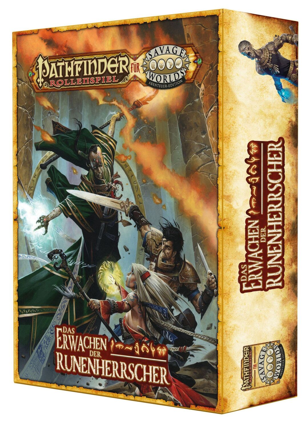 Cover: 9783963318481 | Pathfinder für Savage Worlds - Erwachen der Runenherrscher | Box