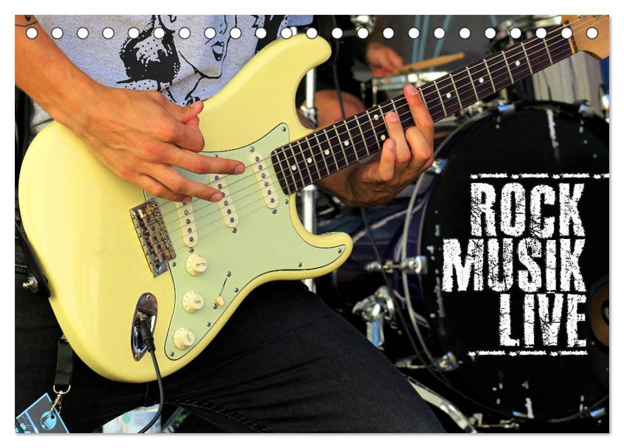 Cover: 9783435187614 | Rockmusik live (Tischkalender 2025 DIN A5 quer), CALVENDO...