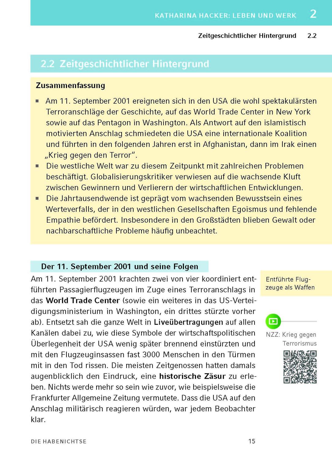 Bild: 9783804420649 | Die Habenichtse - Textanalyse und Interpretation | Katharina Hacker