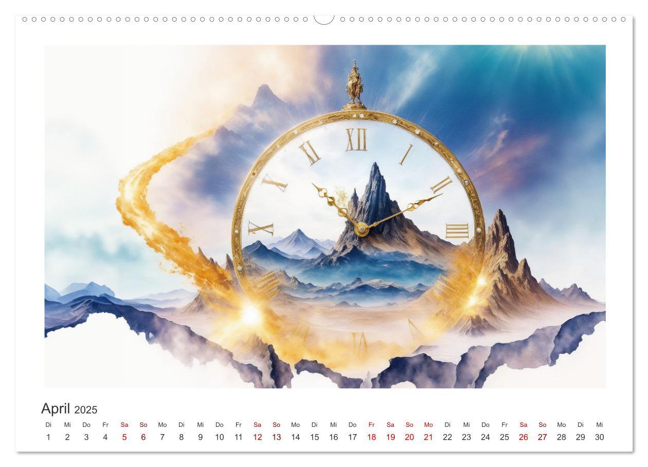 Bild: 9783383857744 | Zeit ist abstrakt (Wandkalender 2025 DIN A2 quer), CALVENDO...