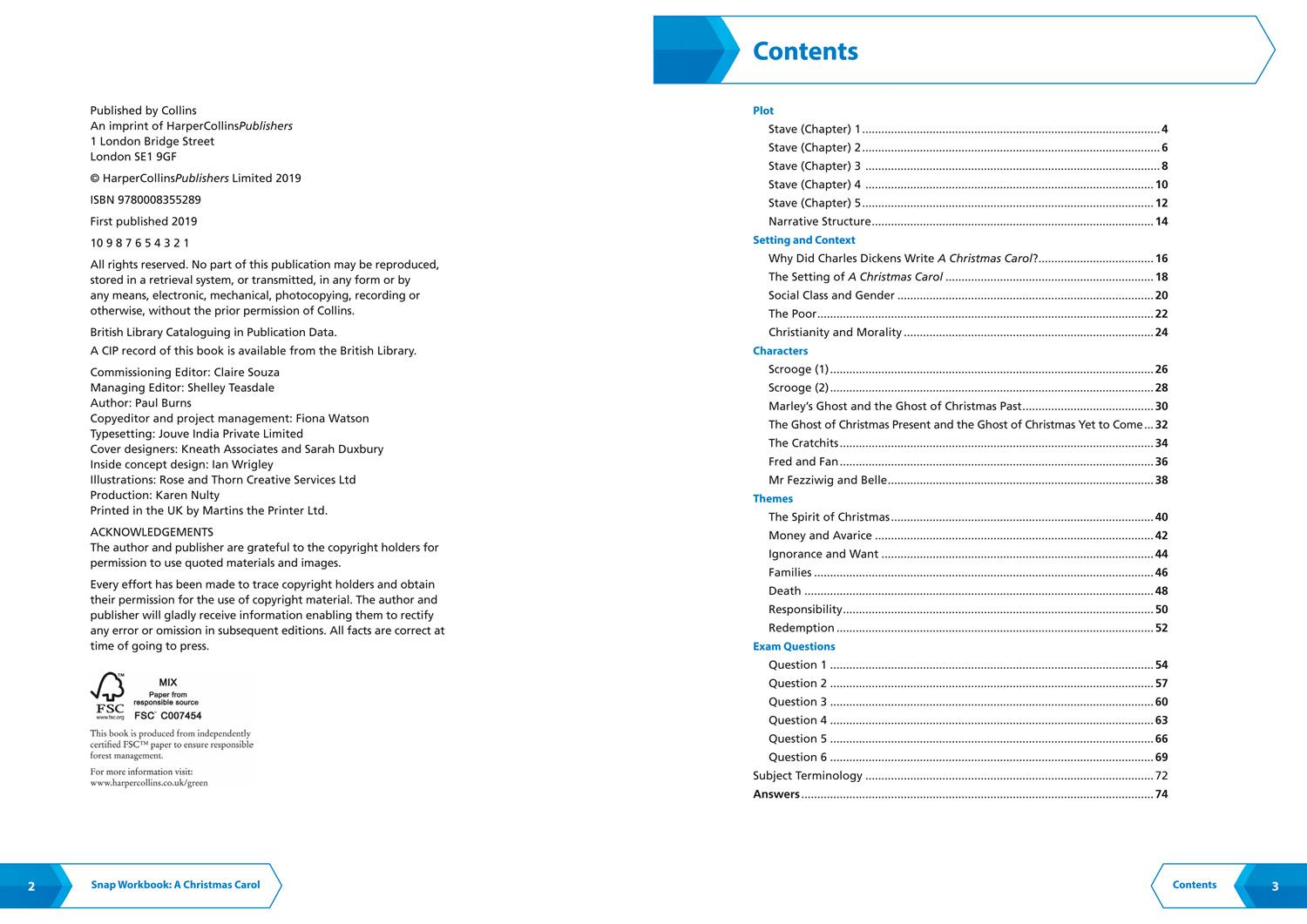 Bild: 9780008355289 | A Christmas Carol: AQA GCSE 9-1 English Literature Workbook | Gcse