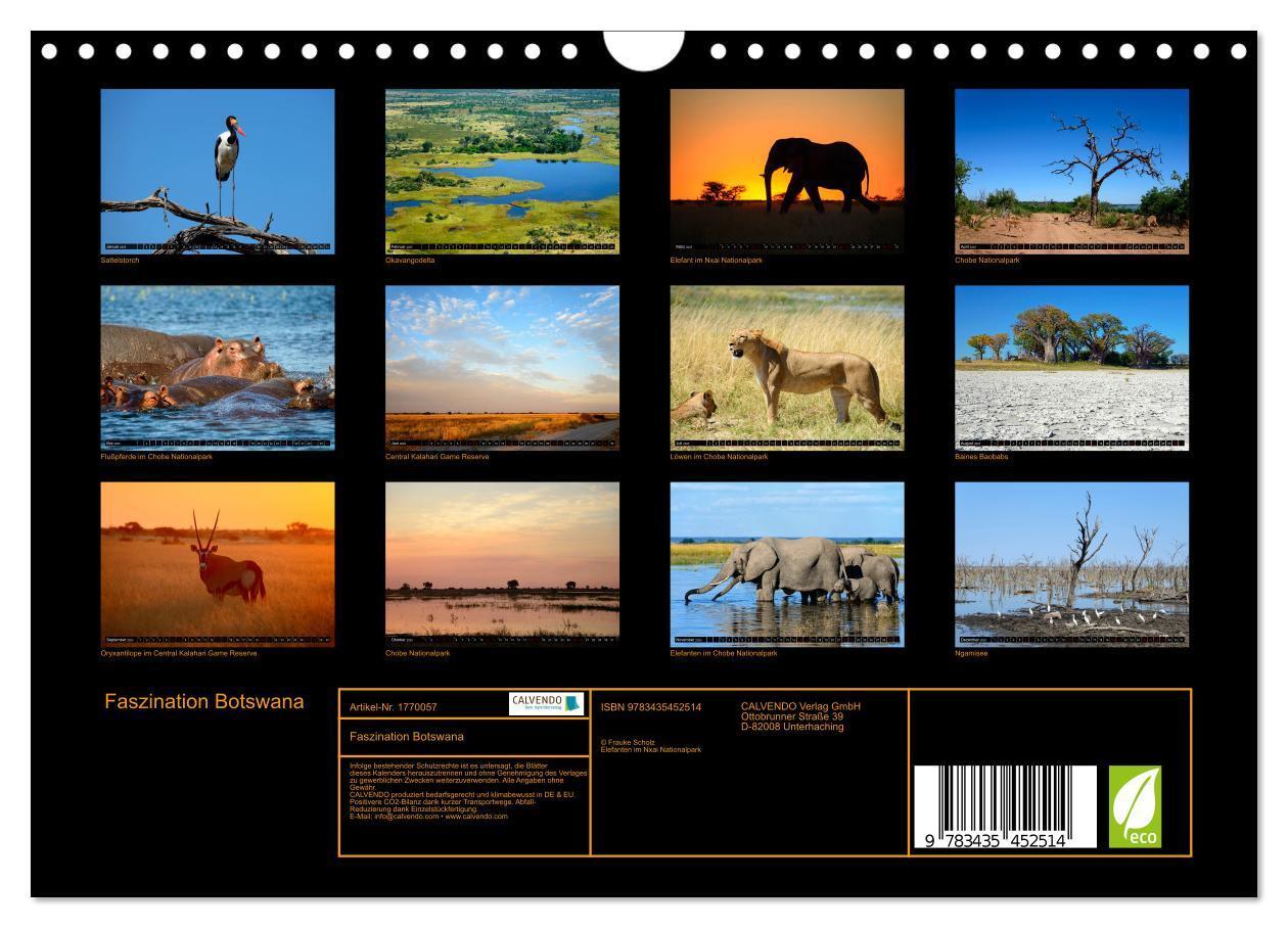 Bild: 9783435452514 | Faszination Botswana (Wandkalender 2025 DIN A4 quer), CALVENDO...