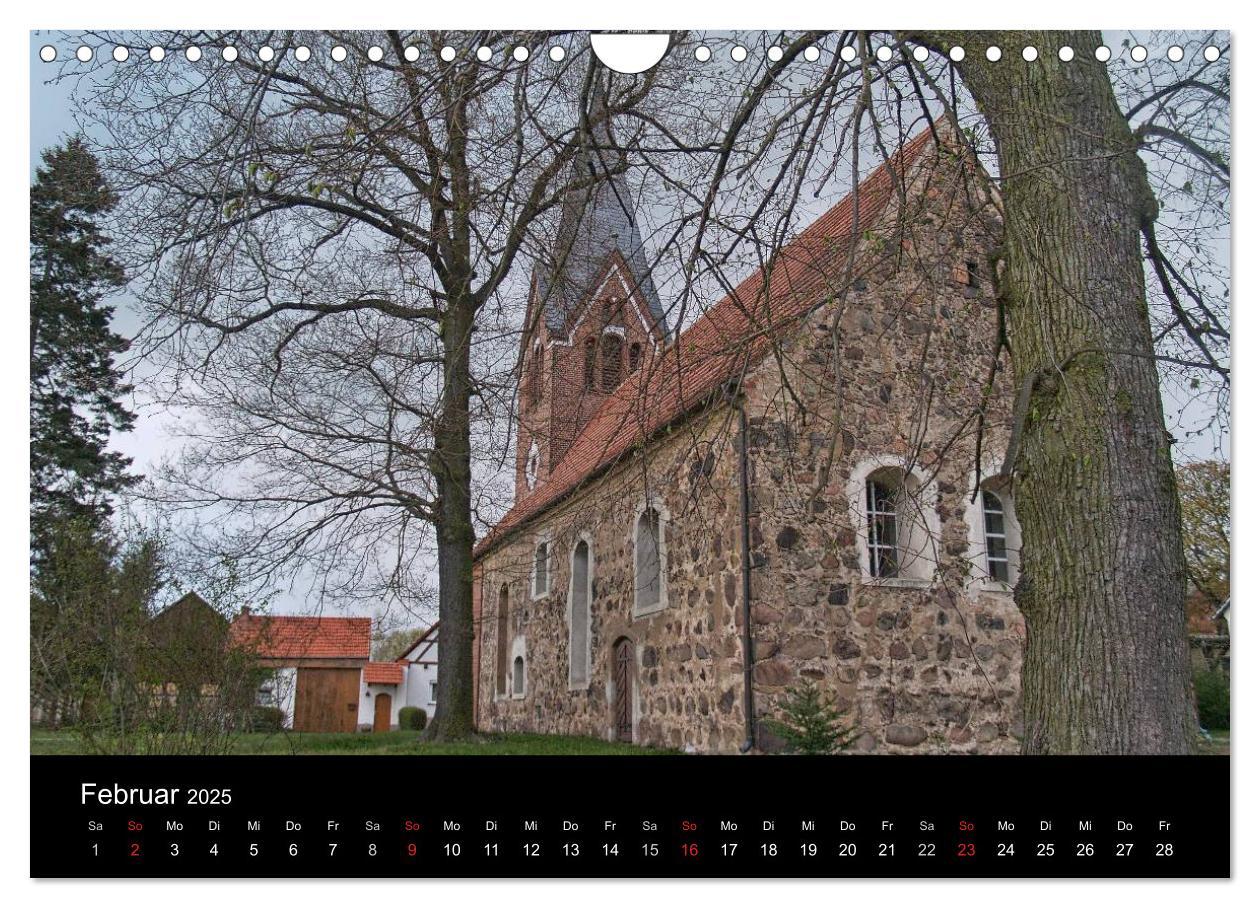 Bild: 9783435763238 | Dorfkirchen in Brandenburg (Wandkalender 2025 DIN A4 quer),...