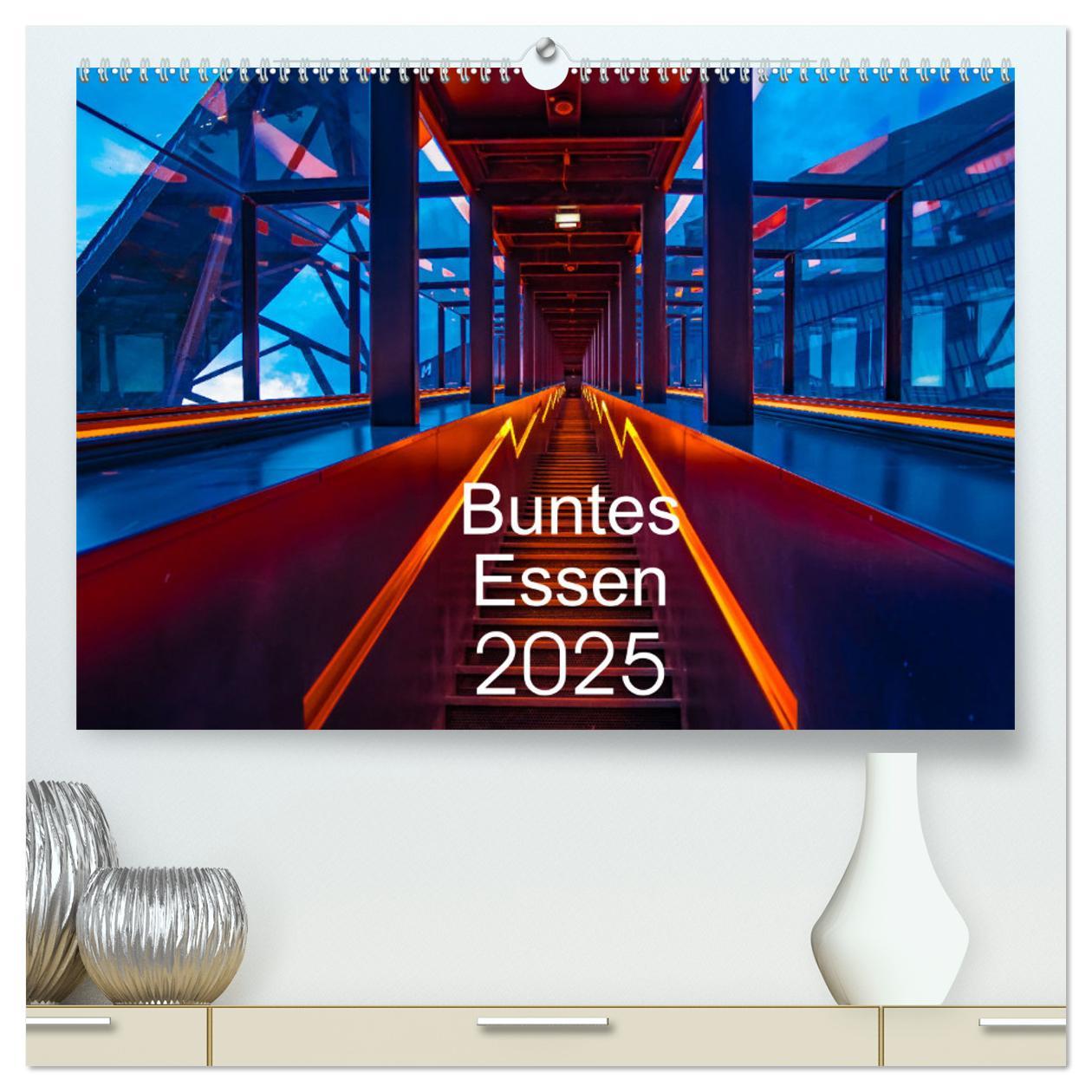 Cover: 9783435049738 | Buntes Essen 2025 (hochwertiger Premium Wandkalender 2025 DIN A2...