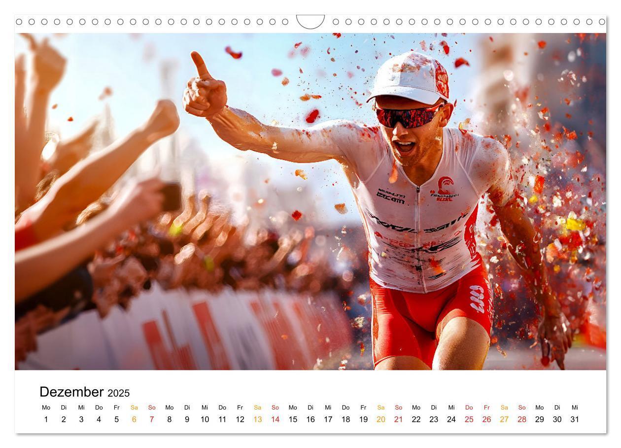 Bild: 9783457226391 | Triathlon Power (Wandkalender 2025 DIN A3 quer), CALVENDO...