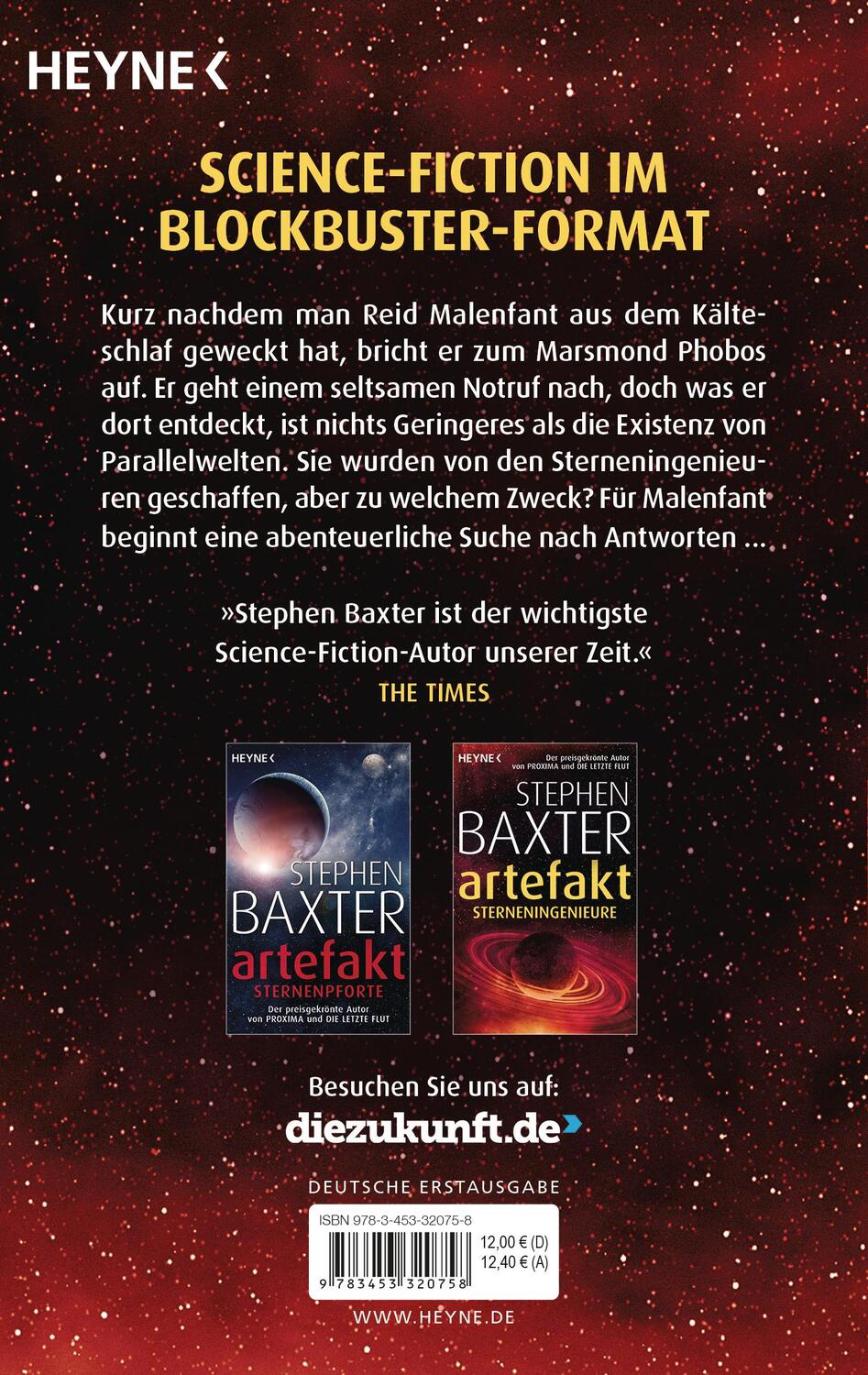 Bild: 9783453320758 | Das Artefakt - Sterneningenieure | Roman | Stephen Baxter | Buch