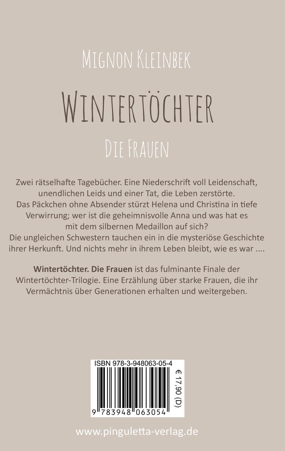 Bild: 9783948063054 | Wintertöchter - Die Frauen | Mignon Kleinbek | Taschenbuch | 500 S.