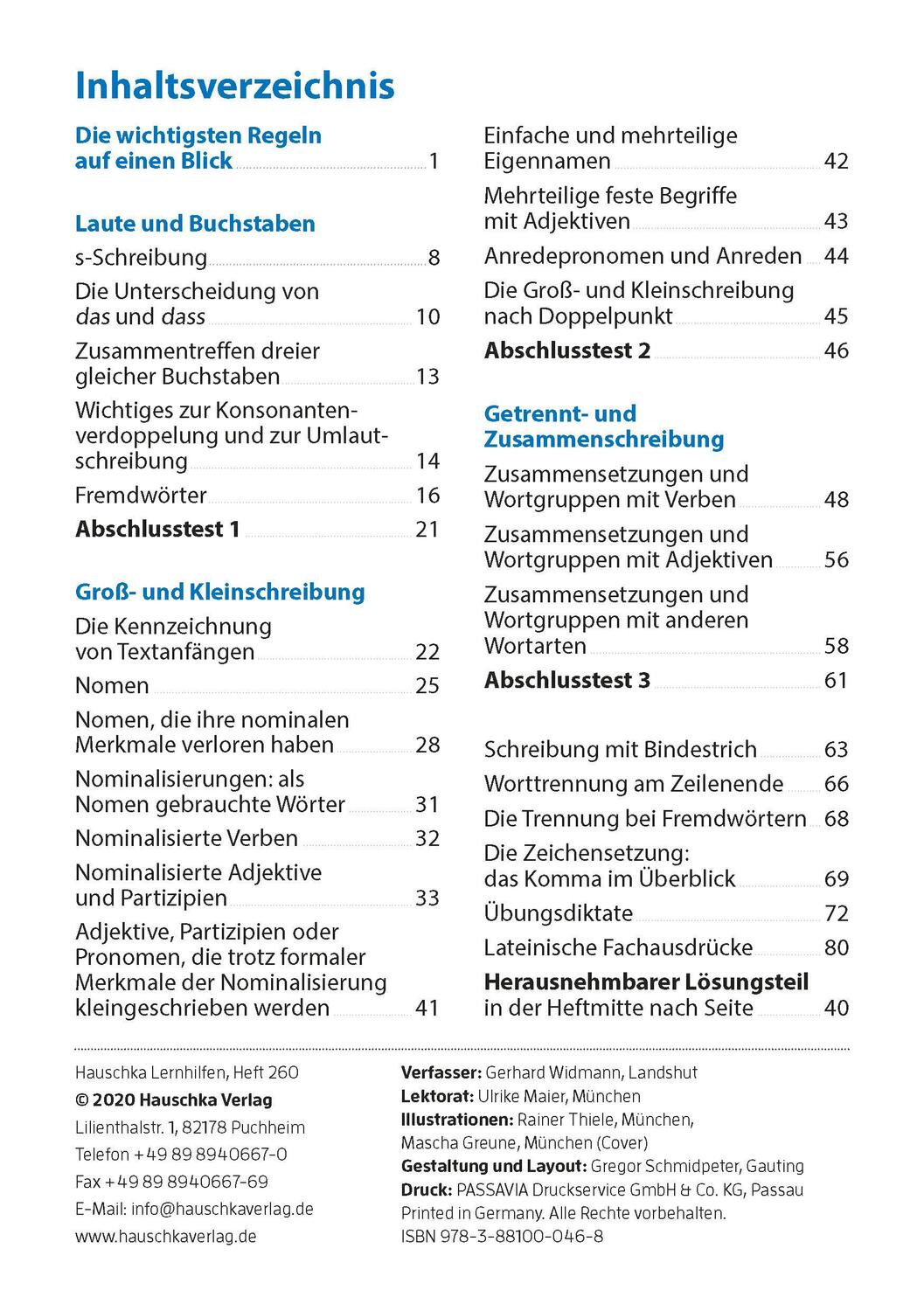 Bild: 9783881000468 | Rechtschreibtraining ab 5. Klasse und für Erwachsene | Gerhard Widmann