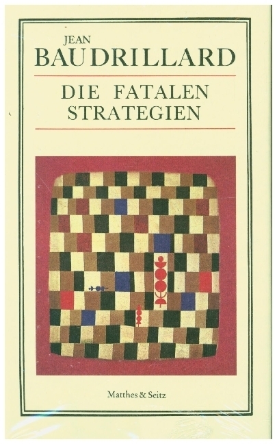 Cover: 9783882213546 | Die fatalen Strategien | Mit e. Anh. v. Oswald Wiener | Baudrillard