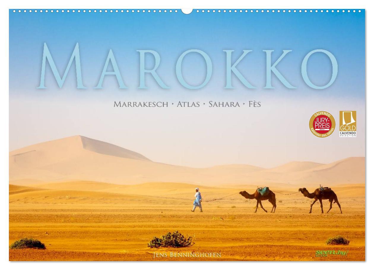 Cover: 9783435477104 | Marokko: Marrakesch, Atlas, Sahara, Fès (Wandkalender 2025 DIN A2...