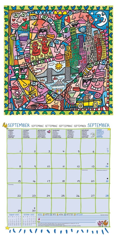 Bild: 4002725994073 | N NEUMANNVERLAGE - James Rizzi 2025 Broschürenkalender, 30x30cm,...