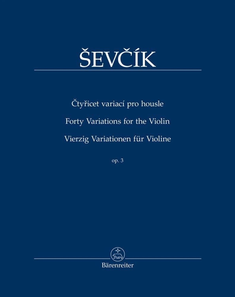 Cover: 9790260108011 | Vierzig Variationen für Violine op. 3 | Otakar Sevcík | Broschüre