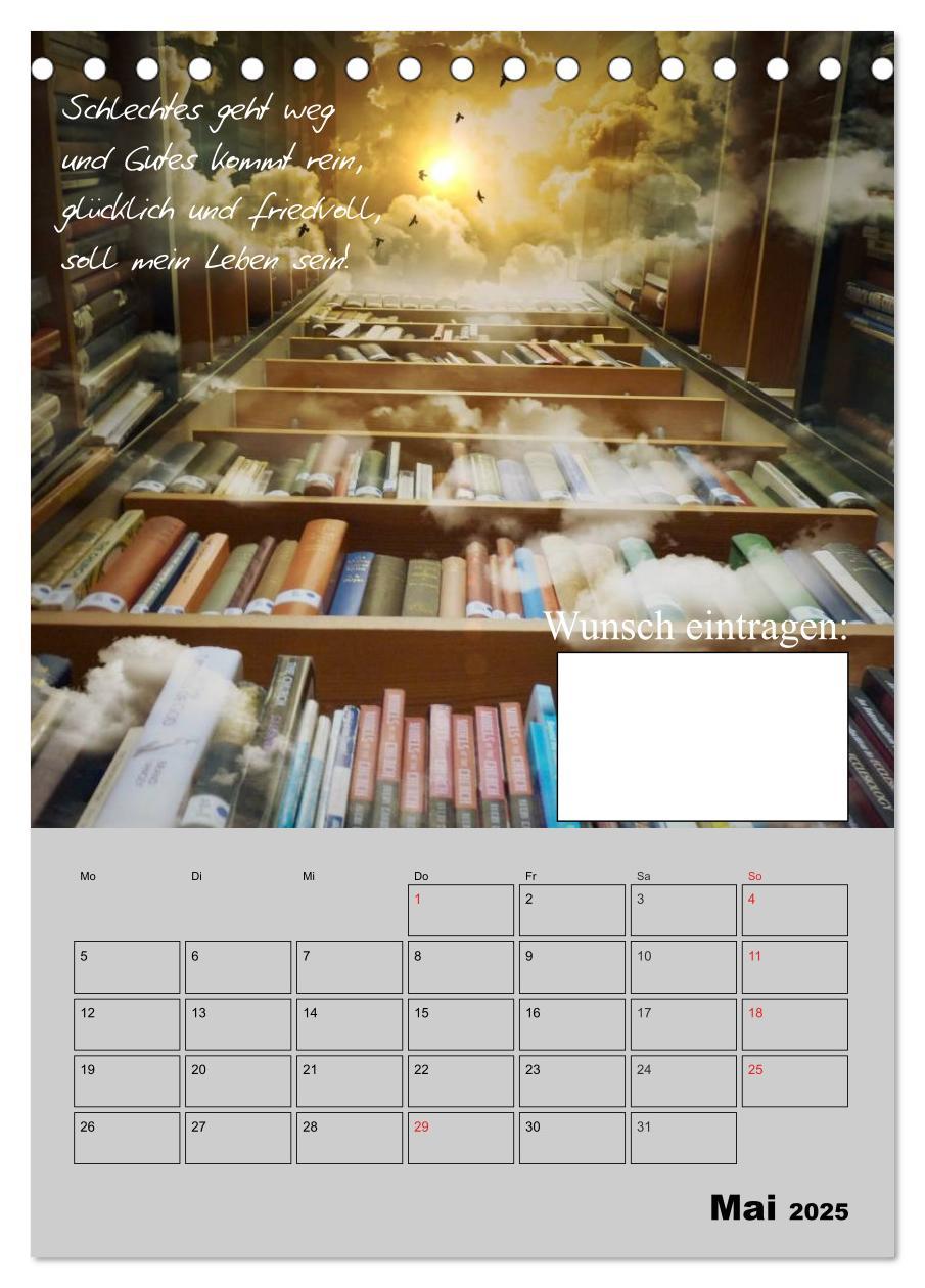 Bild: 9783457017487 | Wunsch- und Zauberkalender (Tischkalender 2025 DIN A5 hoch),...