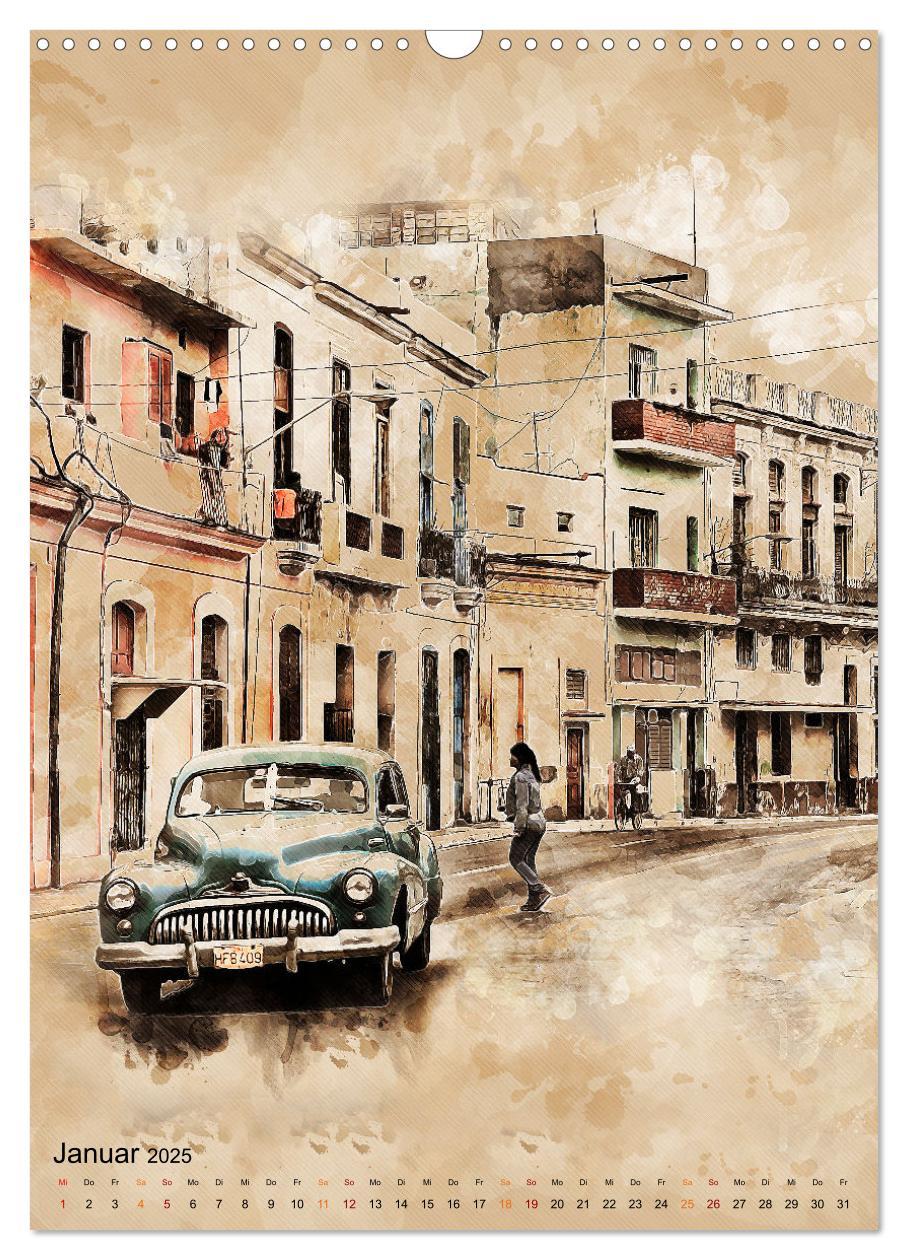 Bild: 9783435909063 | Cuba Retro Kalender (Wandkalender 2025 DIN A3 hoch), CALVENDO...