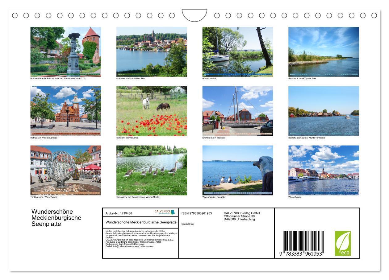 Bild: 9783383961953 | Wunderschöne Mecklenburgische Seenplatte (Wandkalender 2025 DIN A4...