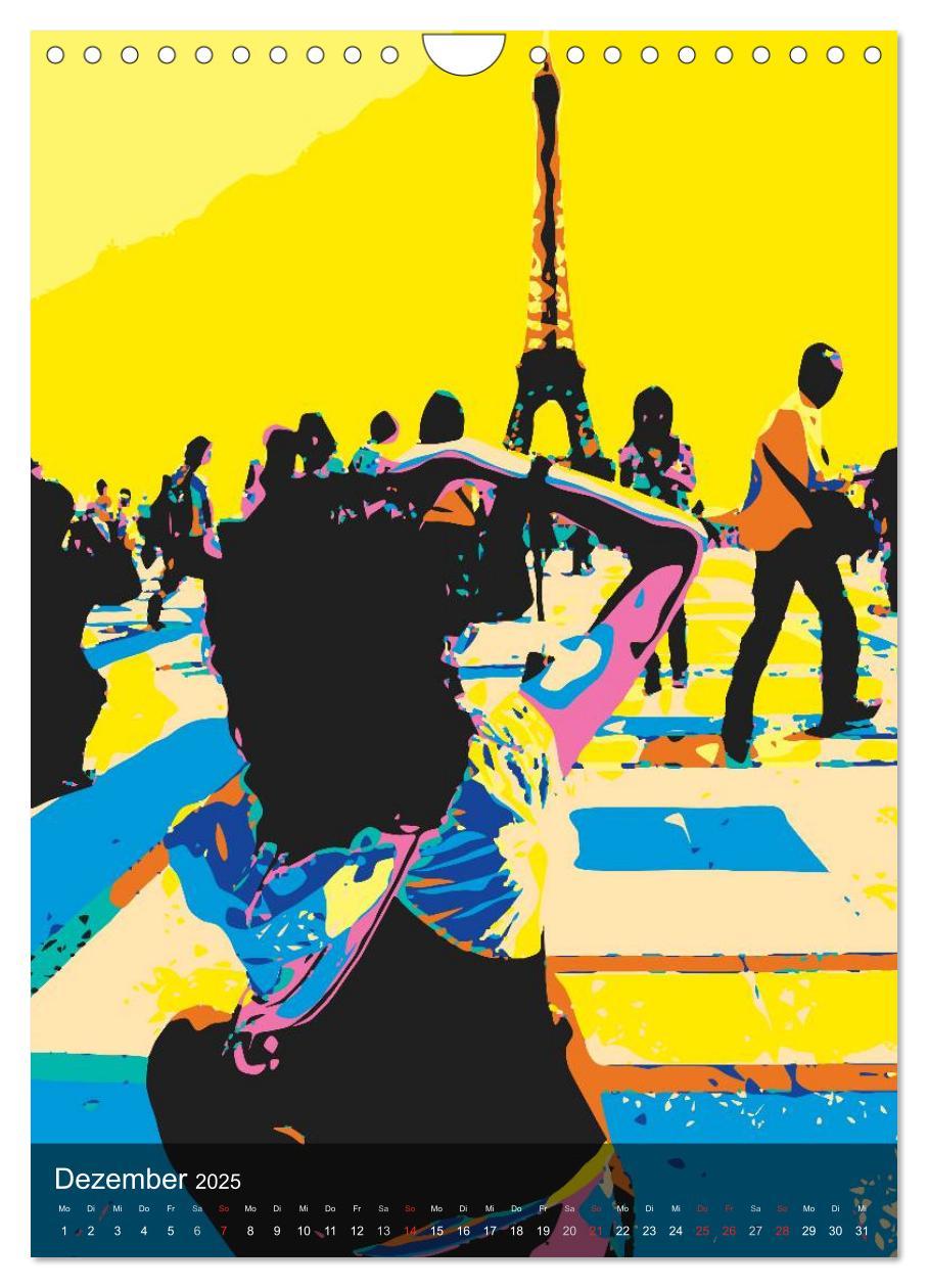 Bild: 9783457016633 | Paris pop-art (Wandkalender 2025 DIN A4 hoch), CALVENDO Monatskalender