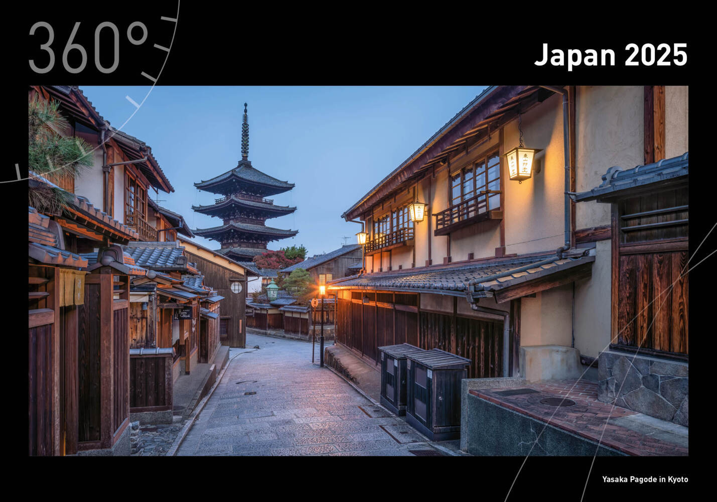 Cover: 9783968555317 | 360° Japan Premiumkalender 2025 | Jan Becke | Kalender | Spiralbindung