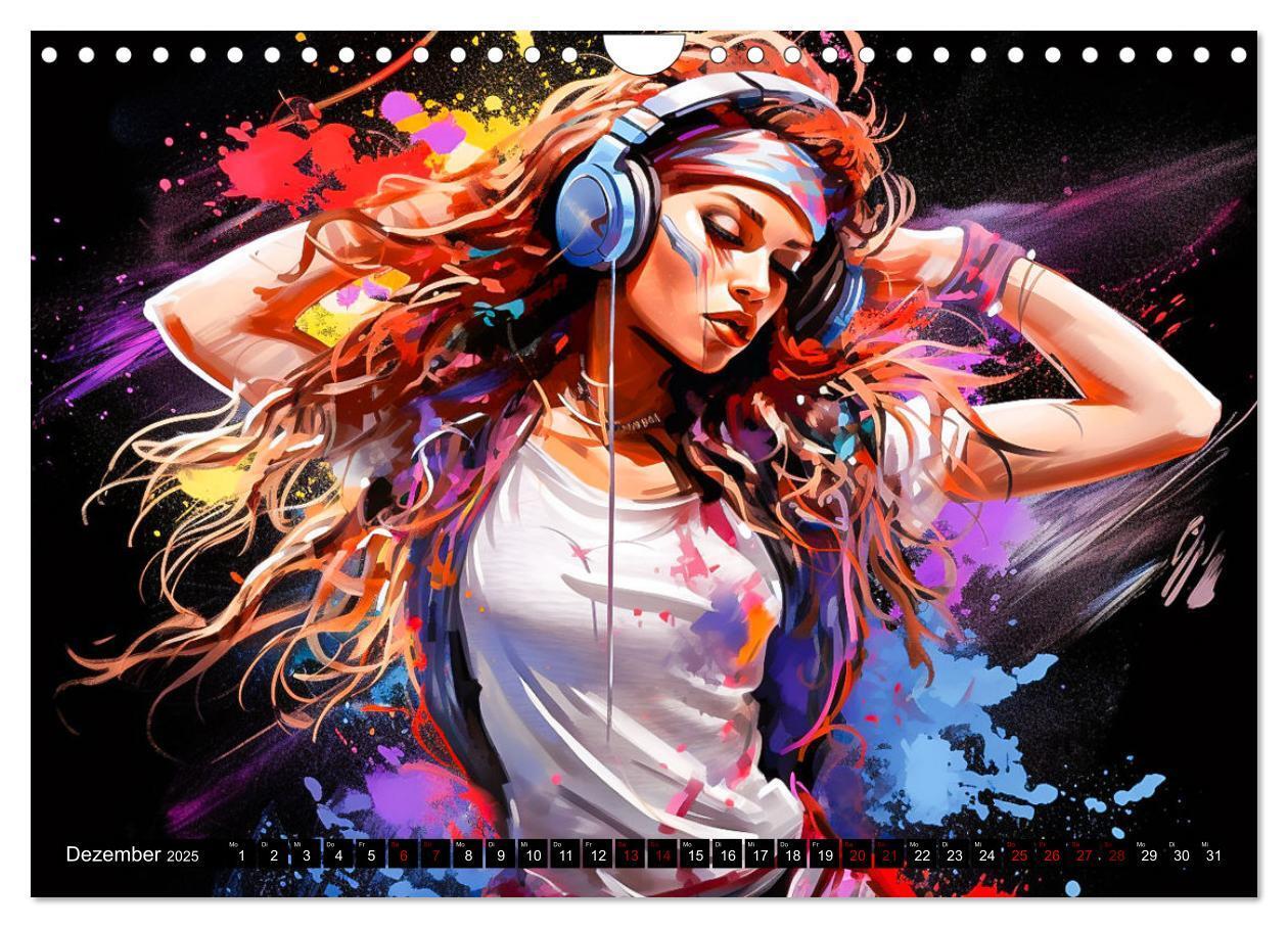 Bild: 9783383851858 | Color Dance Art (Wandkalender 2025 DIN A4 quer), CALVENDO...