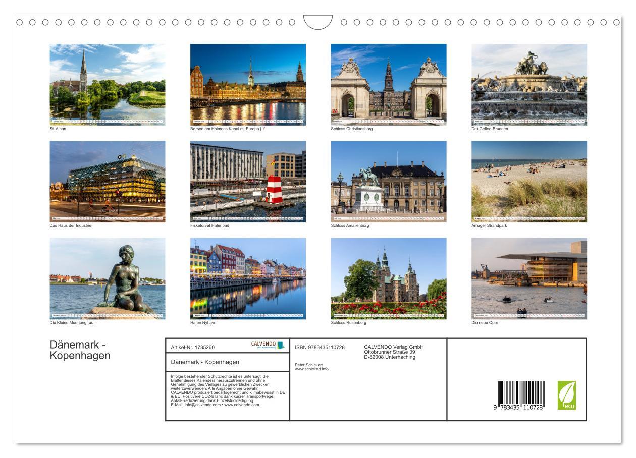 Bild: 9783435110728 | Dänemark - Kopenhagen (Wandkalender 2025 DIN A3 quer), CALVENDO...